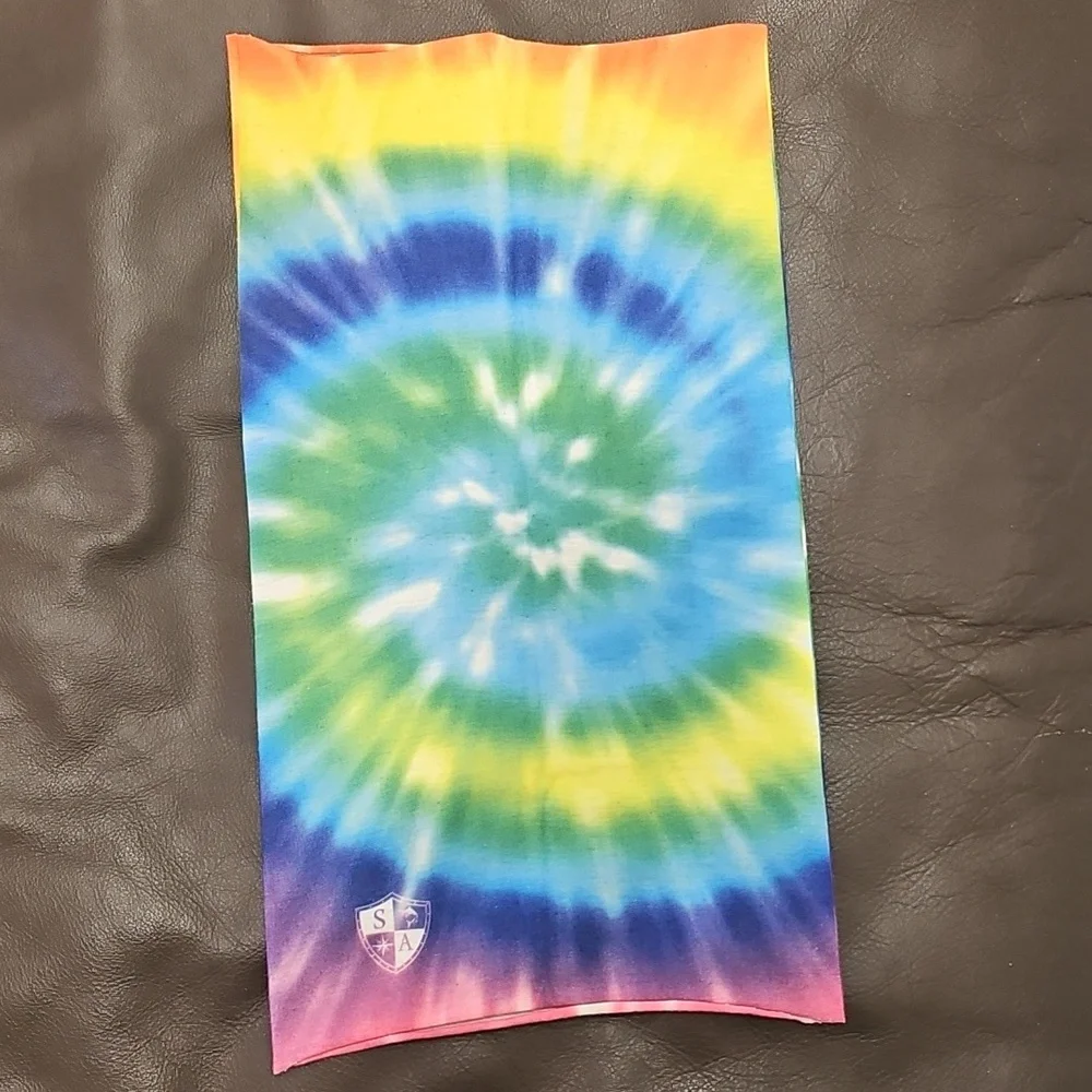 Colorful Tie-Dye Tapestry Neck Buff, Scarf